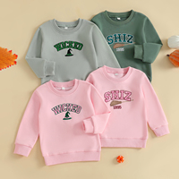 Lioraitiin Autumn Baby Boys Girls Sweatshirts Long Sleeve Round Neck Letter Embroidery Fall Tops Pullovers